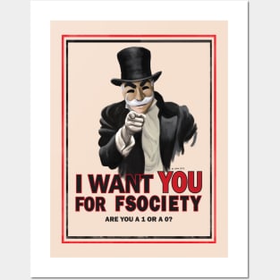 I Want You for Fsociety Posters and Art